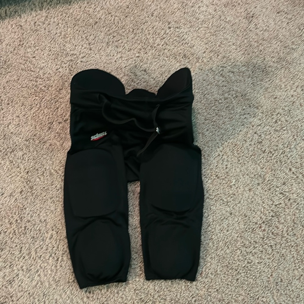 Adult large padded football pants black